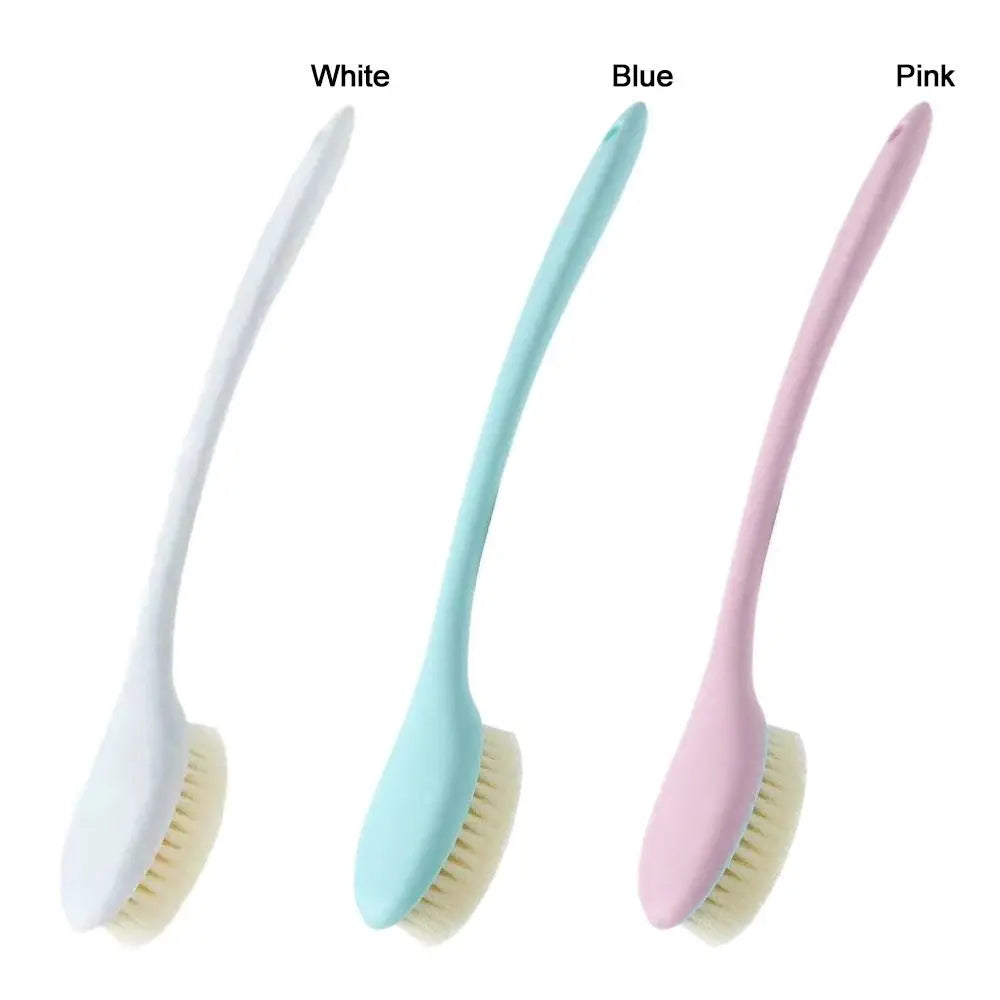 Creative Long Handle Bath Brush Soft Body Exfoliating Brush Bath Brush Back Rub Scrub Bathroom Wash Brush Tool Quake
