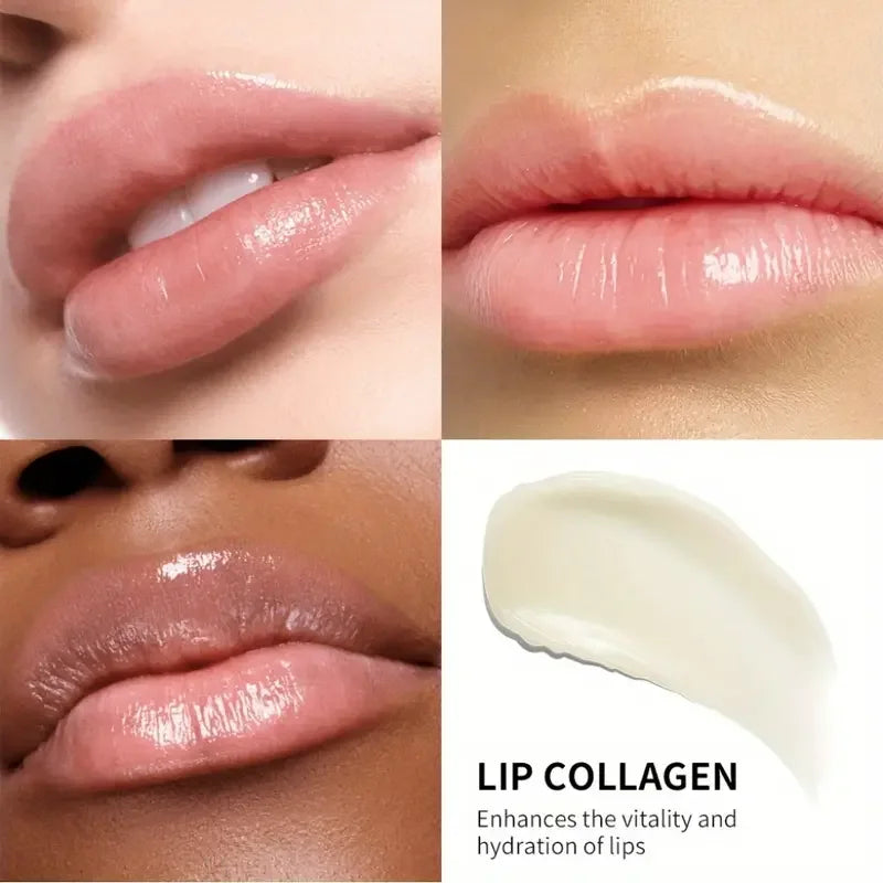Collagen Lip Mask,Autumn and Winter Lip Moisturizing, Deep Moisturizing Overnight Lip Balm Lip Plumper for Dry Repair Lip Care Quake