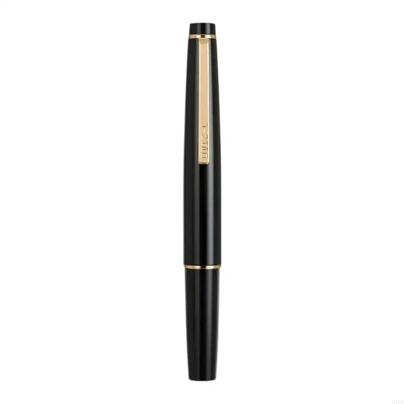 Pocket Fountain Pen, Metal Fountain Pen EF 0.38MM Fine Point, Screw Filling Cartridge for Office Notes, Journaling, K1KF Quake Black CN
