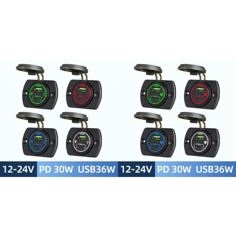 Fast Charging USB PD3.0 Car Chargers For Smartphones And Tablets With ABS Housing And Safety H8WE Quake