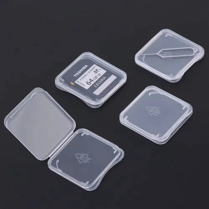30/1PCS Transparent TF/SD Memory Cards Protective Case Holder Storage Boxes Portable Mini SIM Card Prevent Dirt and Damage Box Quake