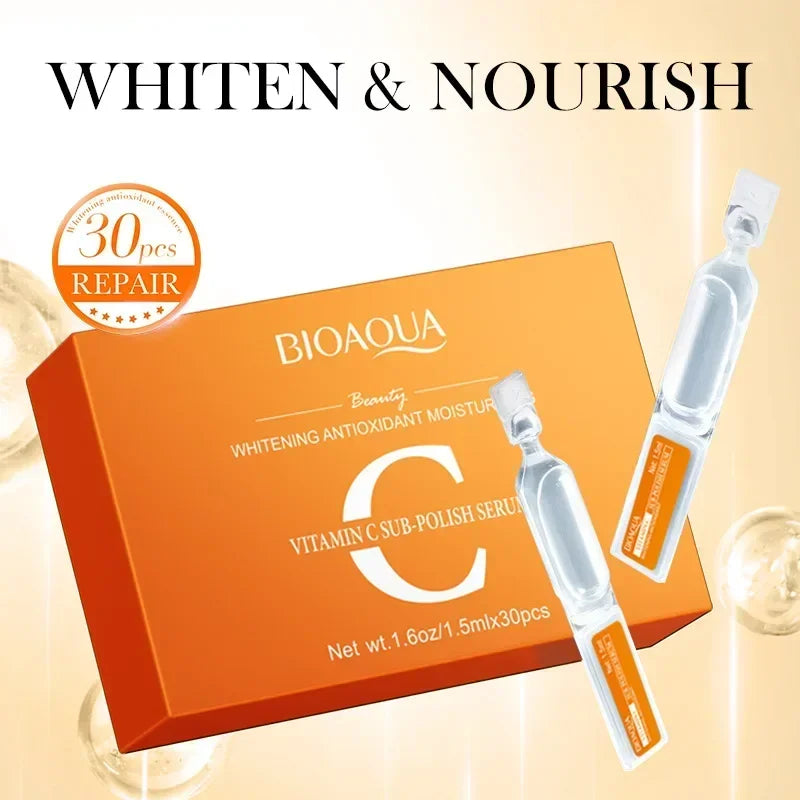 30pcs/box Retinol Vitamin C Hyaluronic Acid Serum for Face Moisturizing Firming Hydrating Facial Essence Face Skin Care Quake