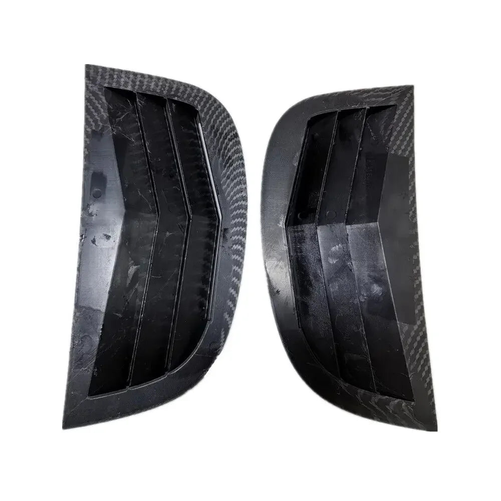 For Peugeot 208 2018 2019 2020 2021 2022 2023 2024 Car Rear Louver Window Side Shutter Cover Trim Sticker Vent Scoop Carbon ABS Quake