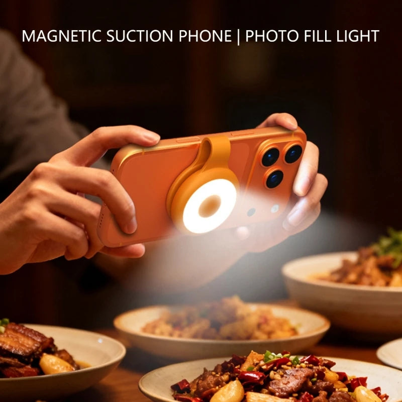 Clip On Phone LED Light Portable Rings Light With Adjustable Brightness For Video Calls Content Creation Night K1KF Quake