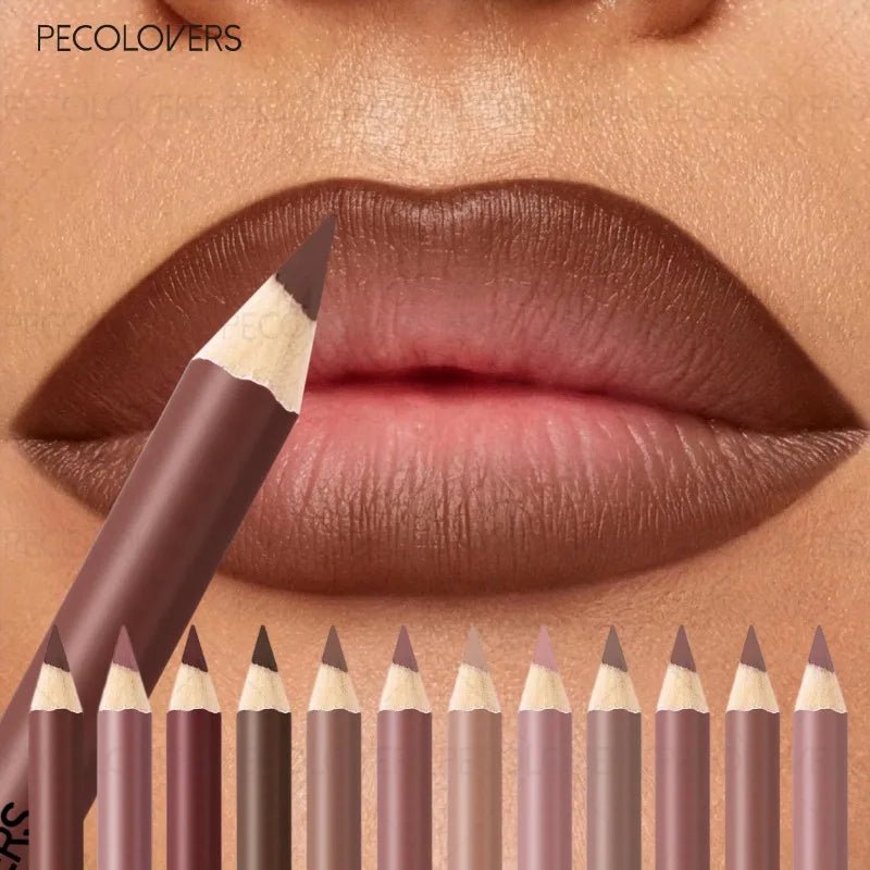 1PC Matte Lipliner, Second Back Lip Contour, Plump and Charming Lips, Non Drying, Waterproof, Lip Cosmetics, Quake
