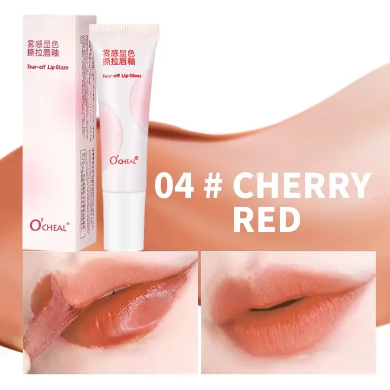 O'CHEAL Velvet Lip Tint 12H Wear Transfer-Proof Long-Lasting Non-Drying Glossy Stain with Smudge-Proof Feature 10 Colors Quake 04