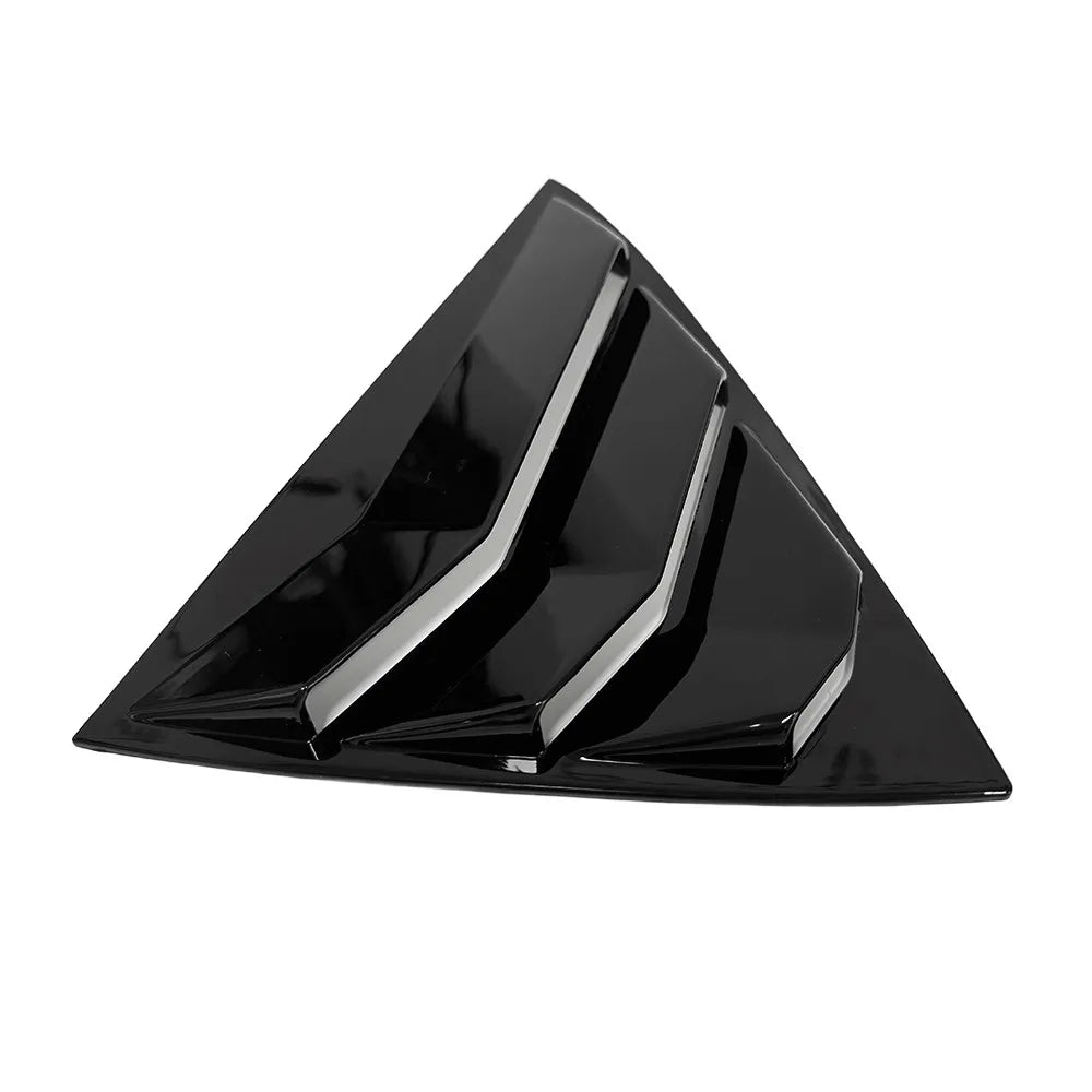 For Kia Picanto 4 Doors 2012-2025 Car Rear Louver Window Side Shutter Cover Trim Sticker Vent Scoop ABS Carbon Fiber Accessories Quake