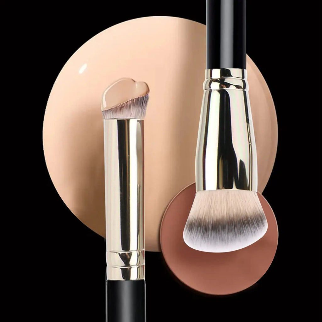 2 PCS Makeup Brush Professional Foundation Brush and Concealer Brush Quake