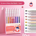 8 /24 Colors Color Press Flow Light Color Changing Fluorescent Pen Quick Drying Student Hand Account Marking Pen Quake 8 colors