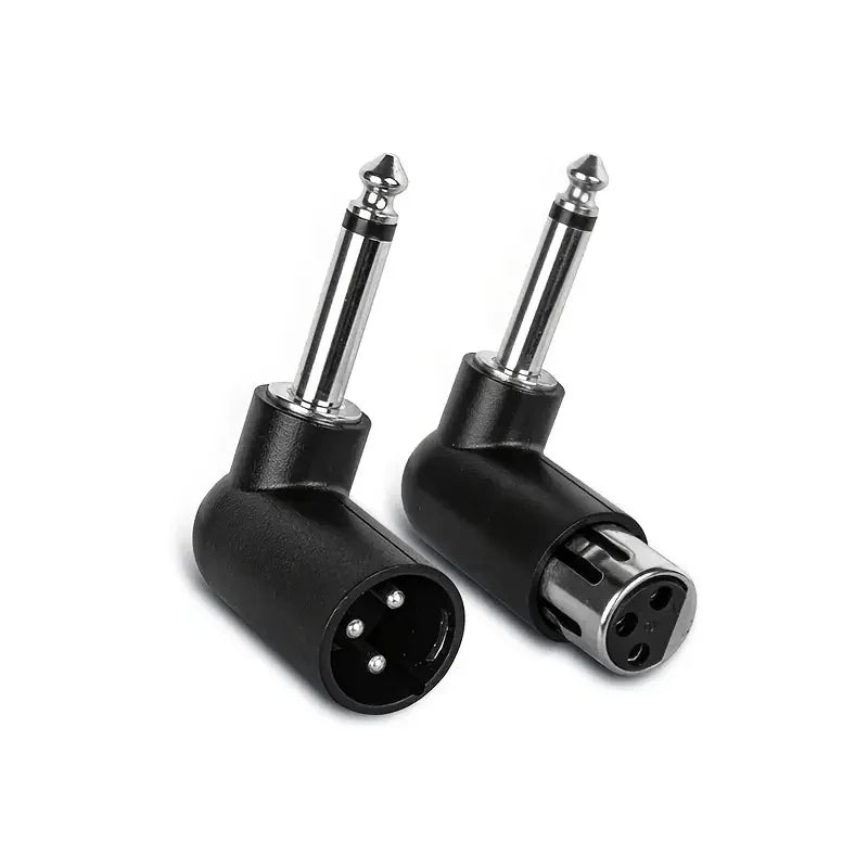 XLR Male to 6.35mm (1/4 Inch) Female Adapter - 3-Pin Balanced Audio Interface,Suitable for Microphones,Speakers,Audio Interfaces Quake Male with Female