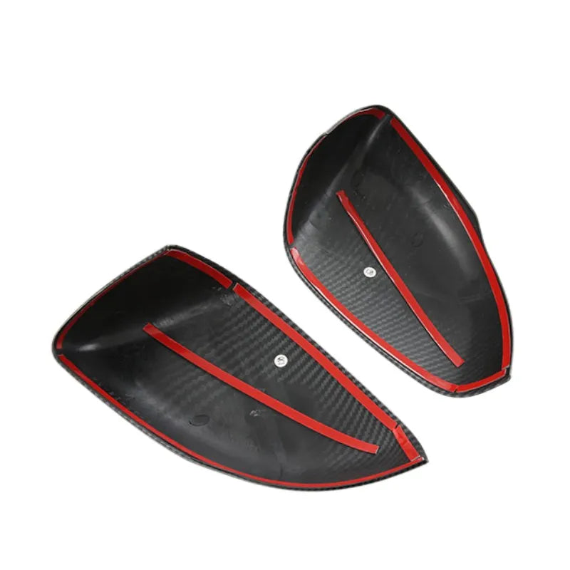 For Kia Carnival Sedona KA4 2021 2022 Rearview Side Mirror Cover Wing Cap Exterior Door Rear View Case Trim Carbon Fiber Look Quake