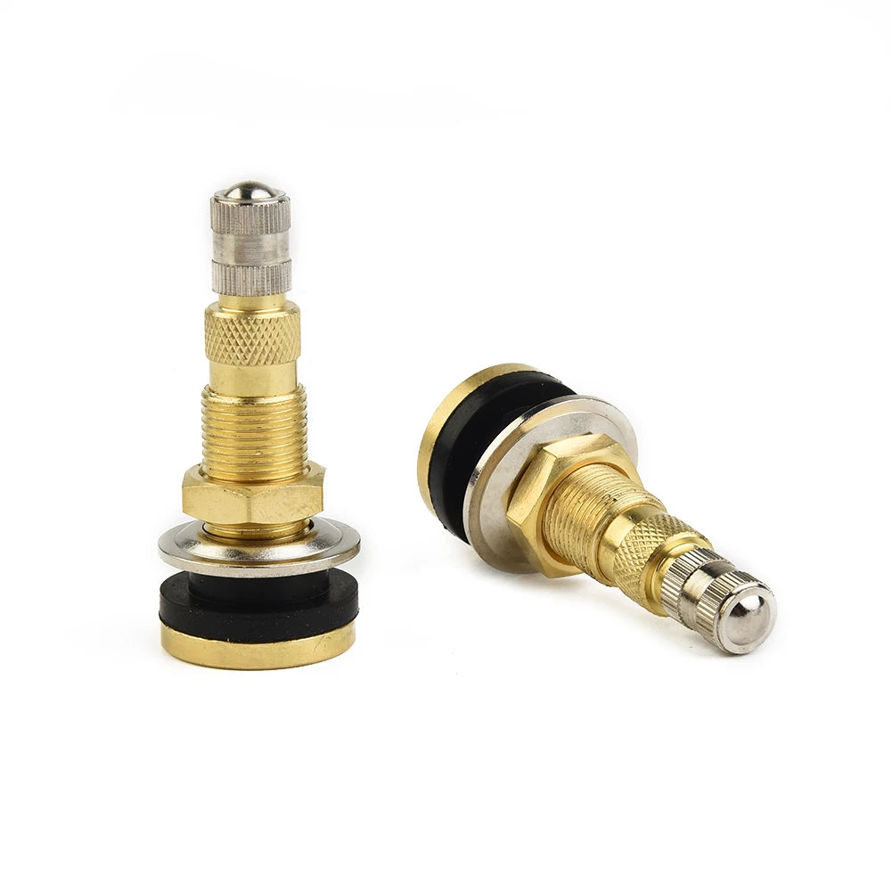 For Vehicle Tractor Tire Valve Stem Pack TR618A 16mm 2PCS/Set Air Liquid Tubeless Copper Quality Practical For Quake
