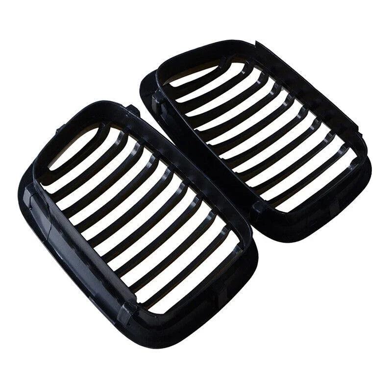 For BMW 3 Series E46 4 Doors 1998-2001 2x Car Grille Front Kidney Grill Single Line Style 51138208489 51138208490 Decoration Quake