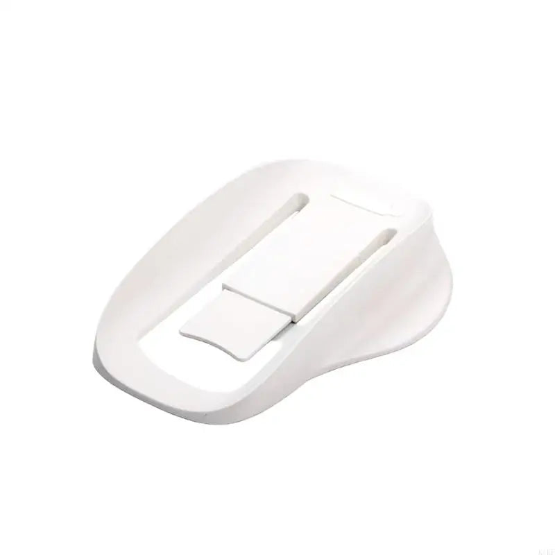 Mouse Storage Holder with White Plastic Body, Raised Central Support and Open Frame Structure for Straightforward Placement K1KF Quake