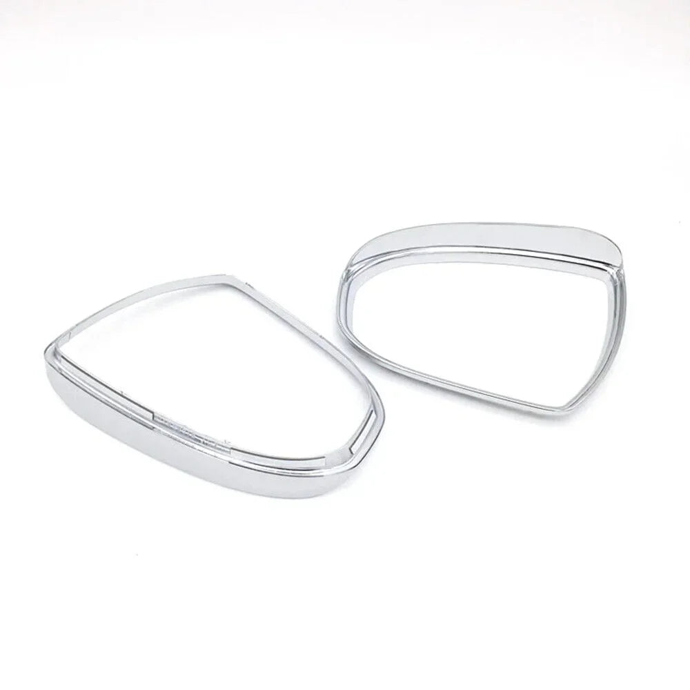 For Hyundai Tucson 2015-2019 Car Rearview Side Mirror Rain Eyebrow Shield Cover Frame Sticker Protector Exterior Part Carbon Quake Silver