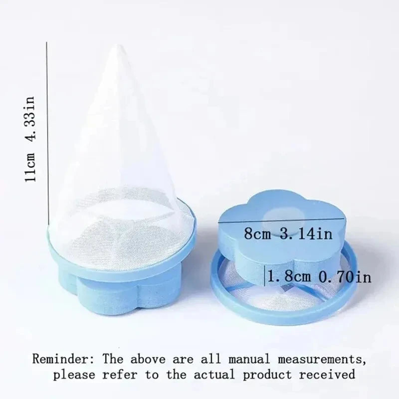 Washing Machine Floating Filter Bag Lint Filter Lint Remover Stain Remover Laundry Balls Wash Balls Plum Shaped Laundry Balls Quake