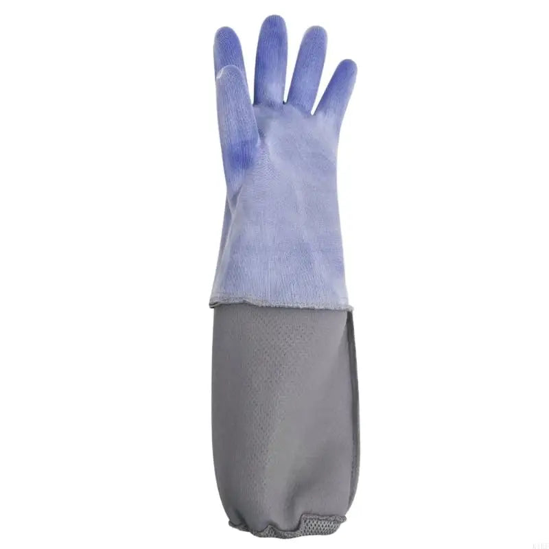 Protective Beekeeping Gloves with Long Sleeve, 17.72 In Rubber Hand Coverage for Yard Tasks, Frame Handling and Garden Work K1KF Quake