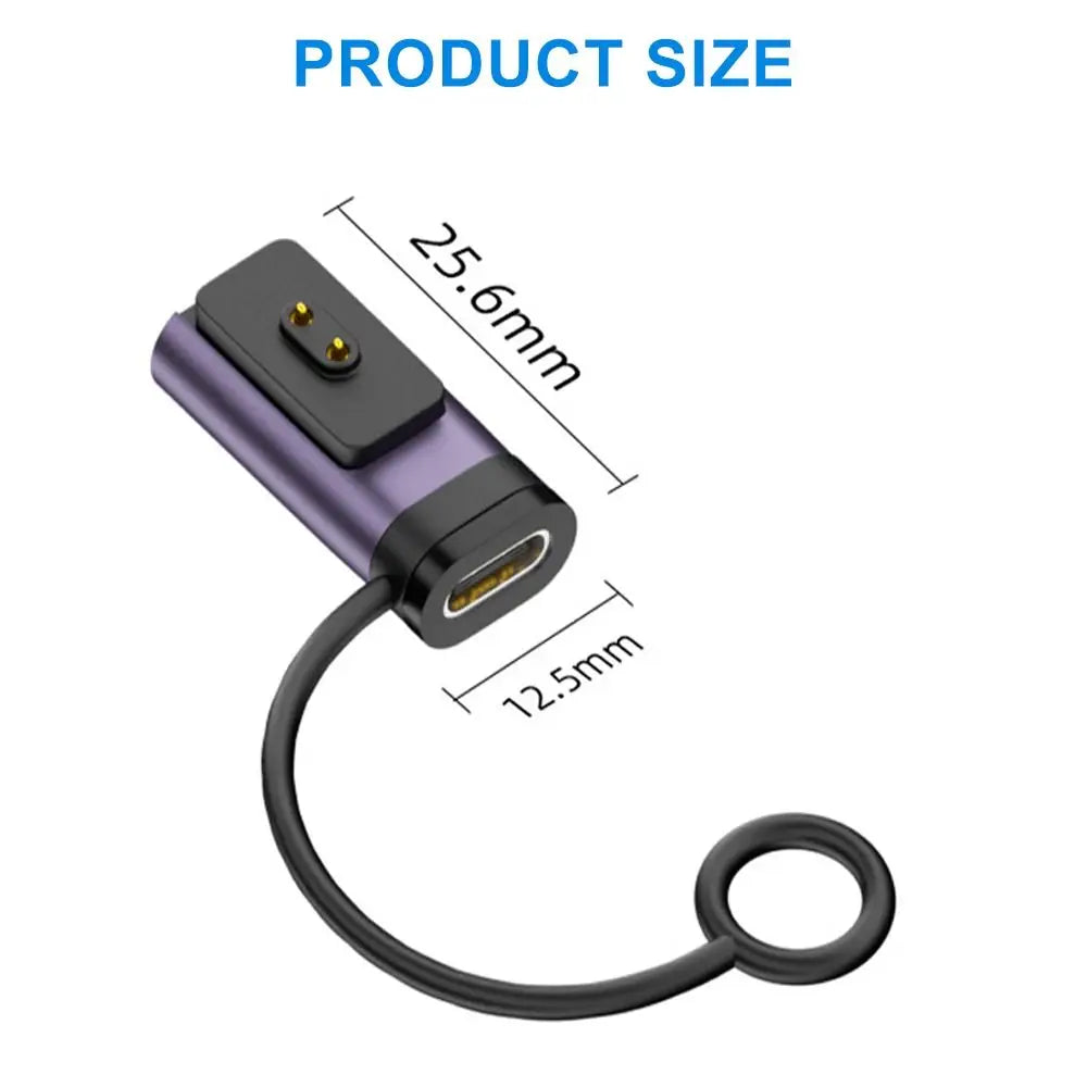 LED Indicator Magnetic Charger Converter Smart Band Charging Adapter for Xiaomi Smart Band 8/9/10/Pro/NFC Redmi Watch 5/4/3 Quake