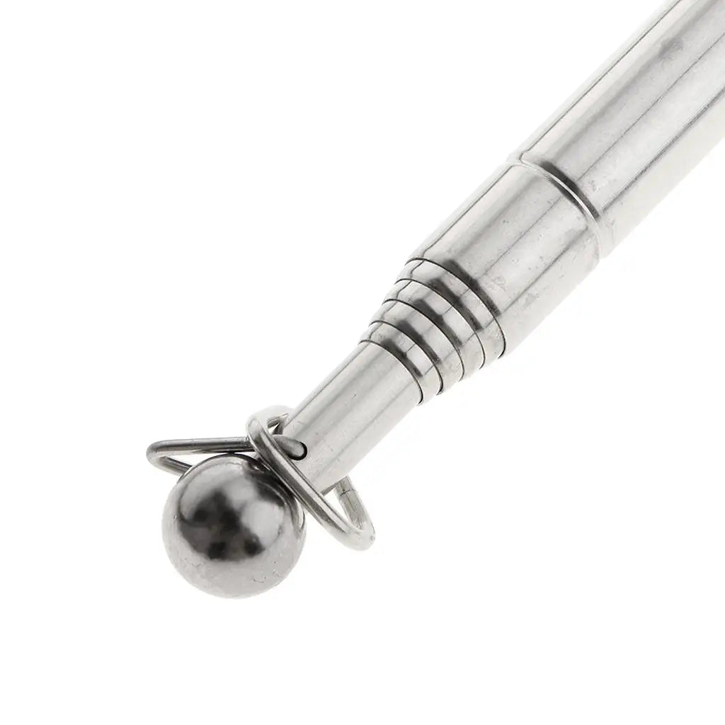 Handheld Flag Pole Retractable Telescopic Extendable Windsock Stick Rubber Grip for Festival Crowd Quake