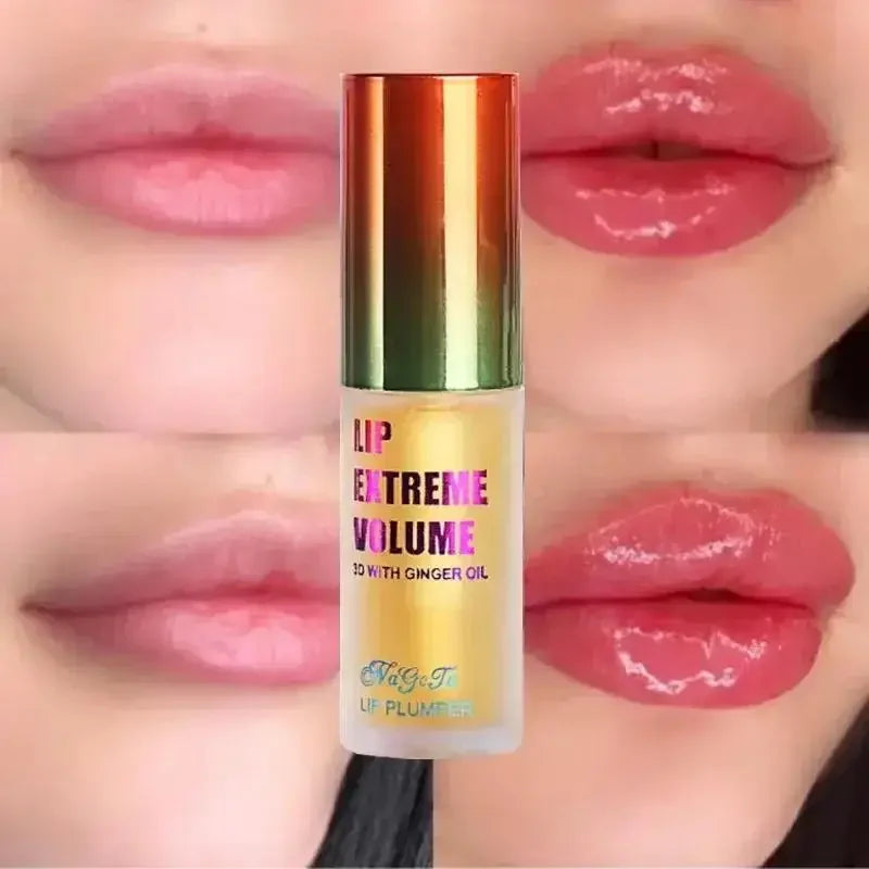 1/2Pcs Ginger And Mint Lip Plumper Oil Radiant,Plumping Lip Volumizing Serum for Smoother,Fuller Lips for Youthful and Sexy Look Quake