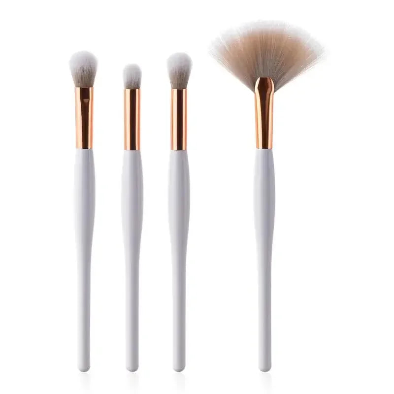 4/8pcs Makeup Brushes Set Eye Eyebrow Fan Shape Brush Long Handle Eye Concealer Professional Make Up Brushes Quake