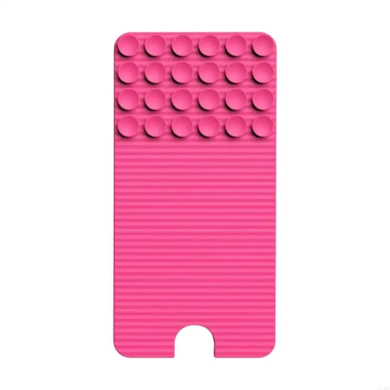 Foldable Phone Stand For Office Home And Travel Use With Nonslip Base Flexible Silicone Phone Stand K1KF Quake Pink CN