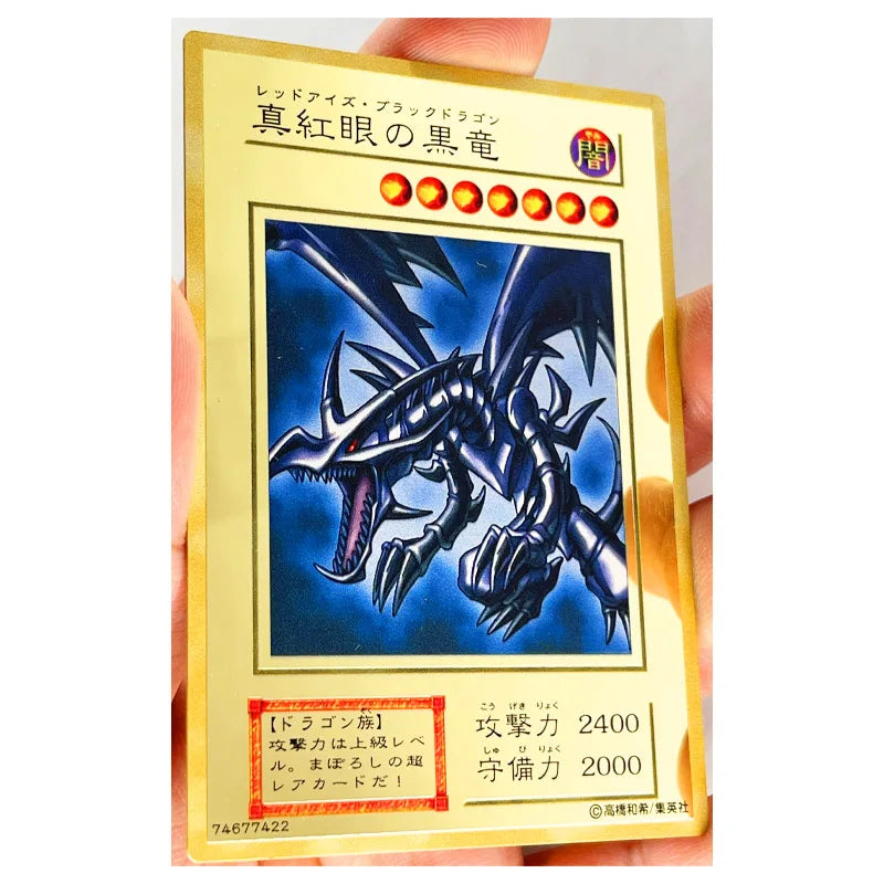 Yu-Gi-Oh TCG 25th Anniversary God Cards Blue-Eyes Japanese Version English Version Obelisk Slifer Anime Collection Homemade DIY Quake Yu10