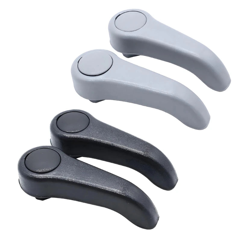 Interior Vehicle Handle Replacement Parts, Pair of Curved Plastic Levers with Rounded Ends for Repair Tasks H8WE Quake