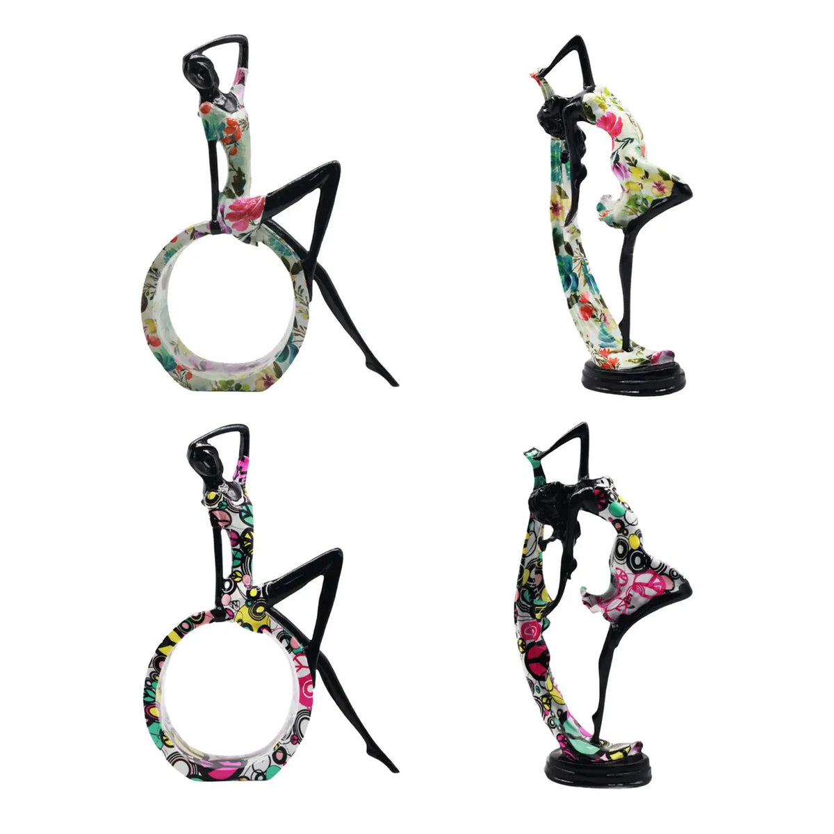 Yoga Girl Statue Collectible Creative Desktop Ornament for Table Centerpiece Dining Table Bookshelf Cabinet Home Decoration Quake