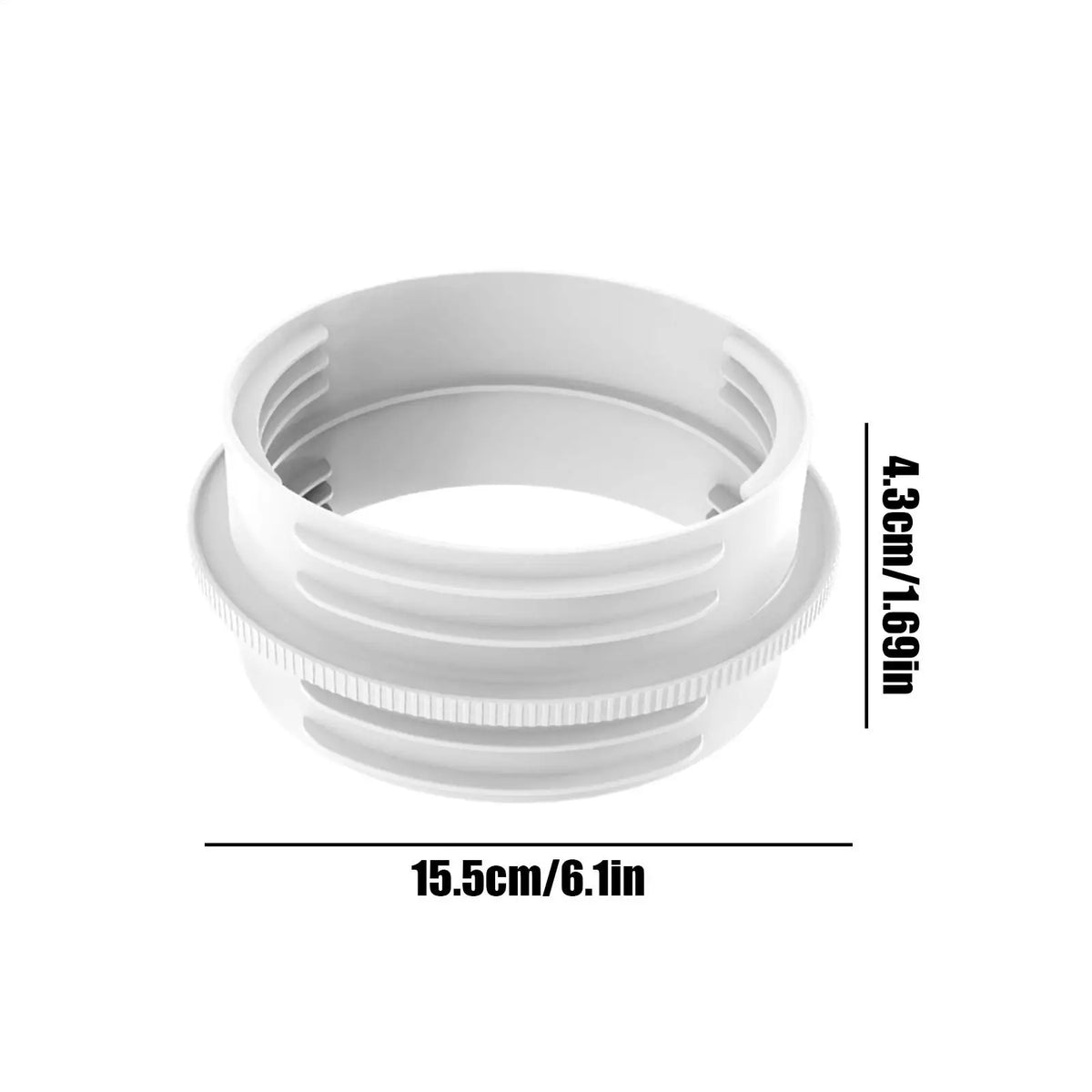Universal Heat Resistant Portable AC Hose Adapter Air Conditioner Connector for 5.1 5.9 Inch Vent Pipe Window Unit Quake