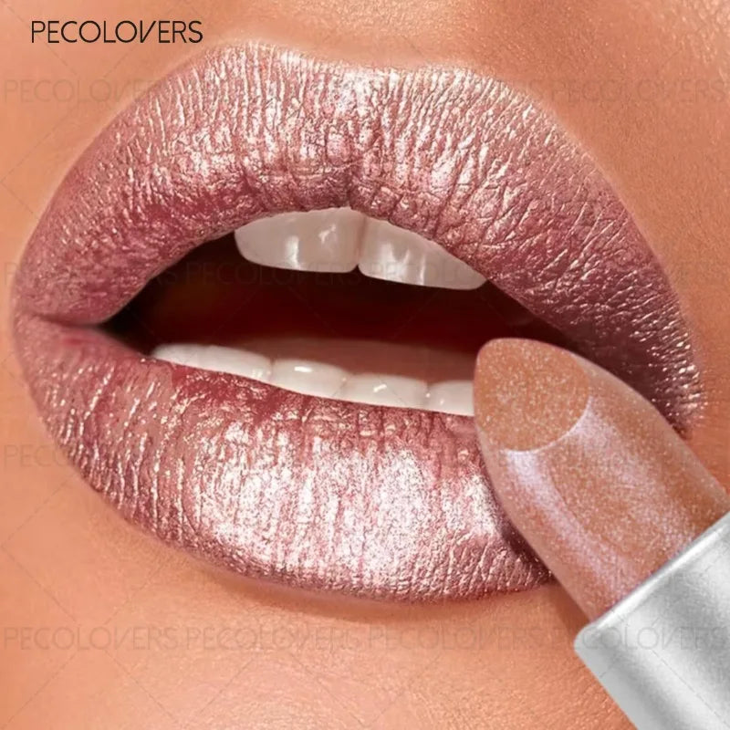 Fine Glitter Lipstick, Multiple Color Options, Glitter Lip Lipstick, Suitable for Date and Festival Makeup, Lip Cosmetics Quake