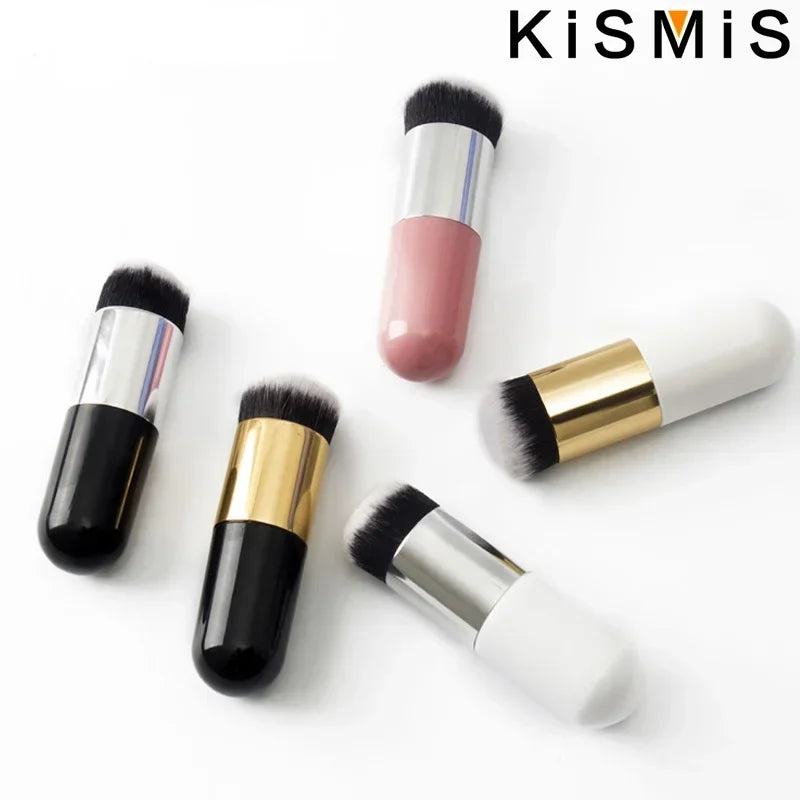 Professional Flat Cream Makeup Brushes Set Face Cheek Contour Blusher Foundation Brush Makeup Tools Flawless Application Quake