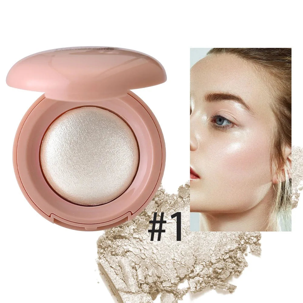 Long-lasting Highlighter Natural Glossy Fine Shimmer Makeup Highlighter Buildable Mashed Potato Texture Contour Highlighter Quake 1