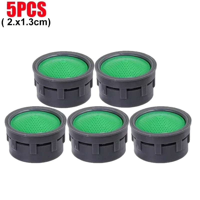 50/5PCS Faucet Filter Aerator Flow Restrictor Replacement Parts Insert Sink Basin Tap Filter Anti-splash Head Faucet Accessories Quake 5PCS