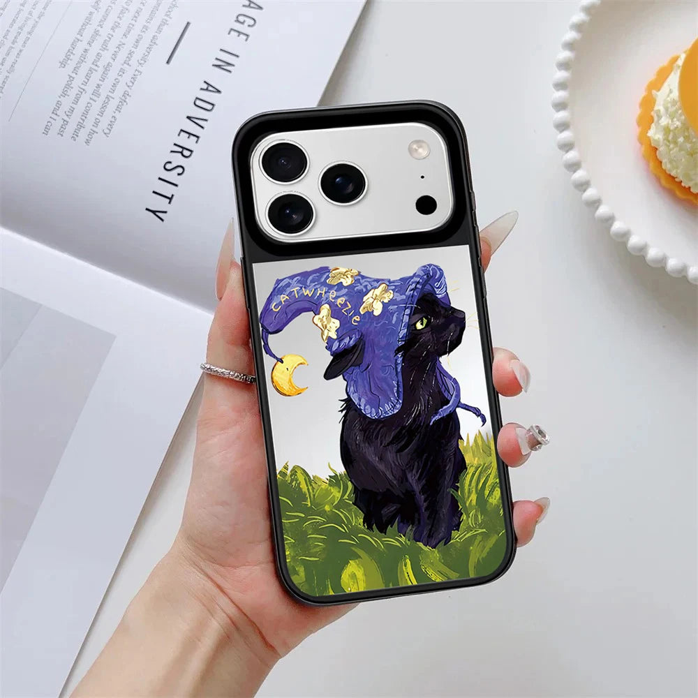 6090486 Mirror Surface Magnetic Phone Case Cover for IPhone 13 14 15 16 17 18 Pro Max Case Quake