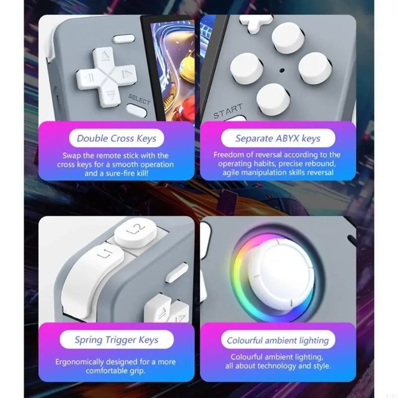 Double Pad version Foot Traditional Play Handheld With 128GB Storage 18000+ Preloaded Contests Rechargeable Battery For K1KF Quake