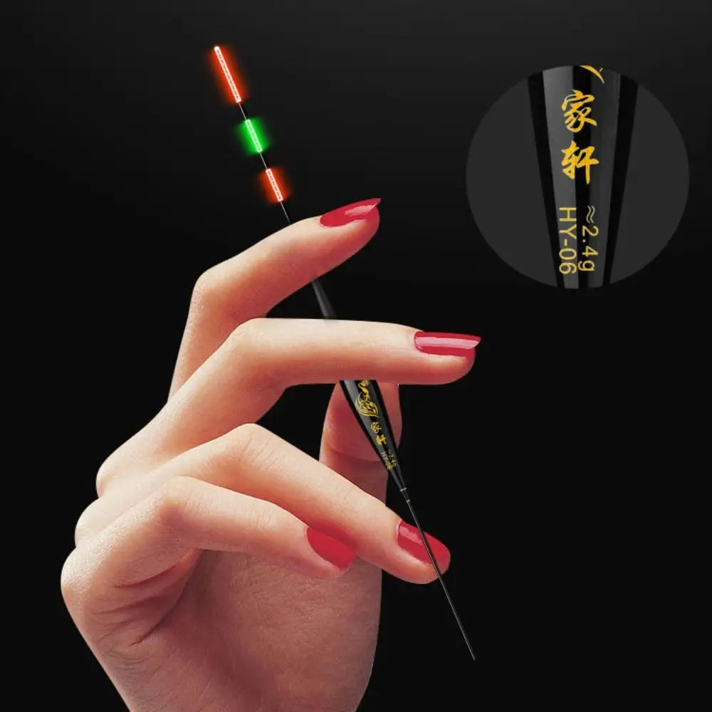 Indicator Electronic Fishing Float Long Tail 2 Light Rock Fishing Floats Slip Drift Tube Buoy Strike Bobbers Buoy Night Fishing Quake
