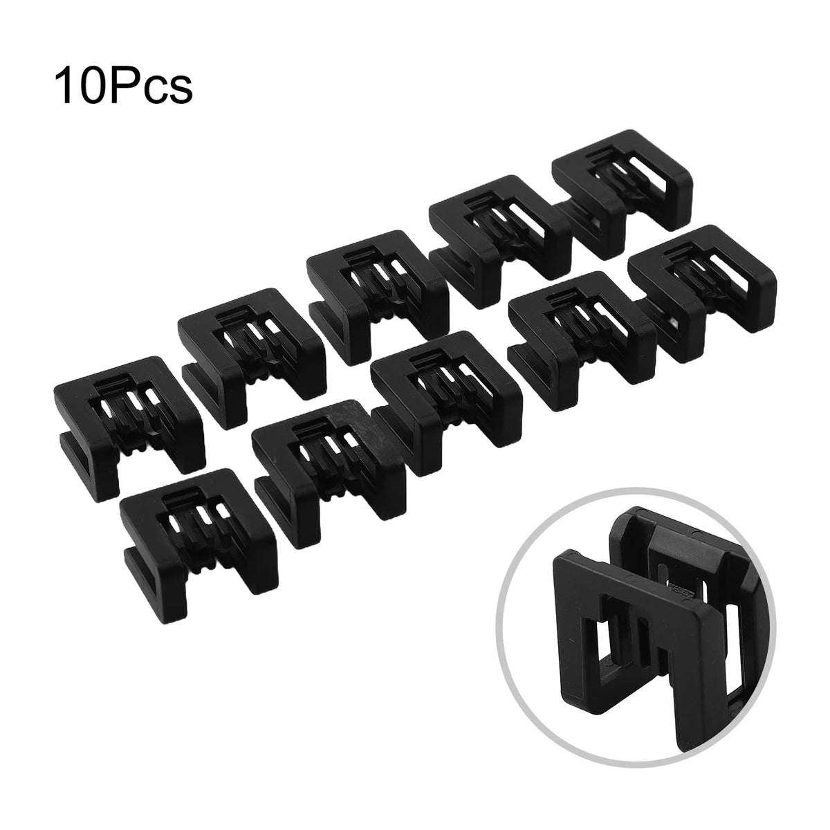 Long lasting Performance Wiper Hood Trim Deflector Panel Reset Clips for Nissan For Xtrail For Tiida (Pack of 10) Quake