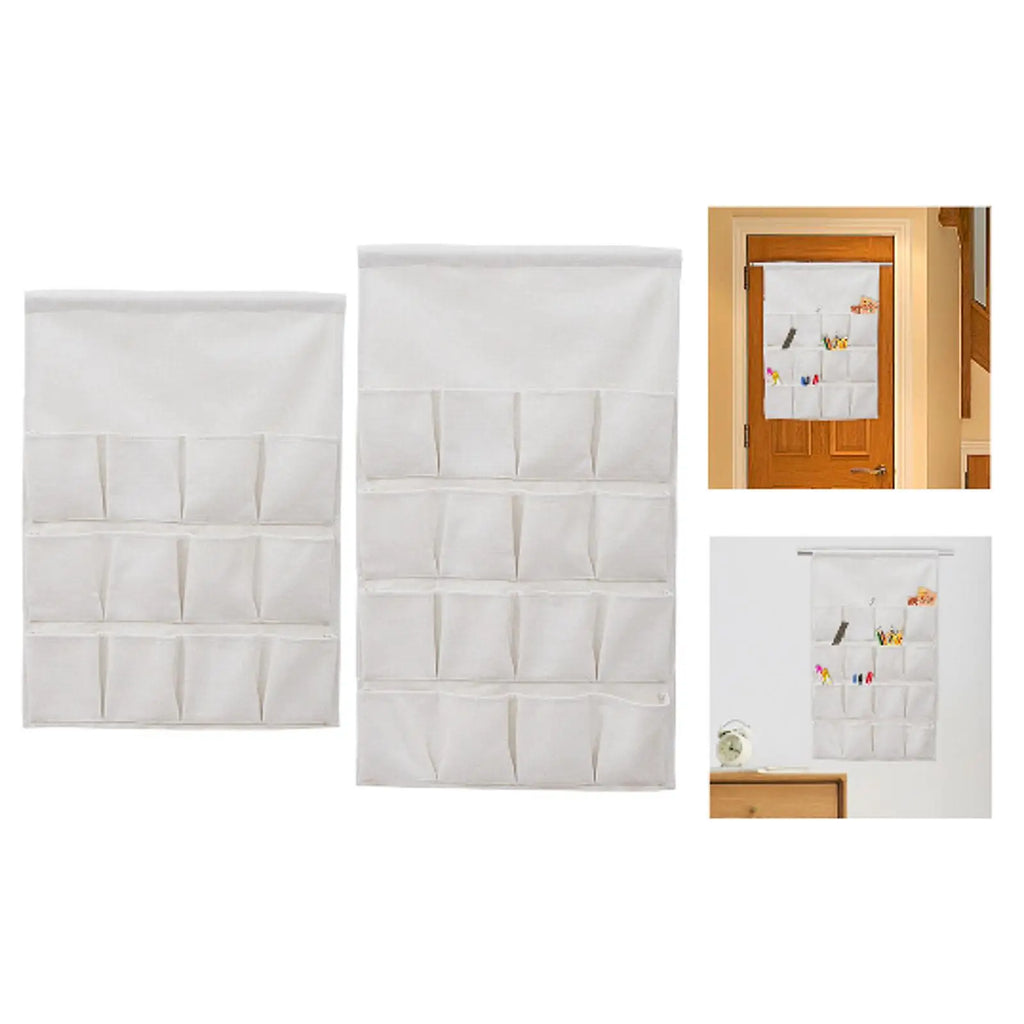 Hanging Storage Bag Organizer Pockets, over The Door Organizer for Bedroom Quake