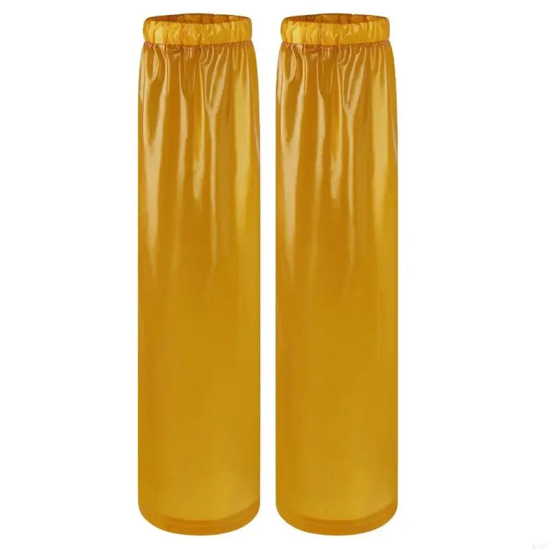 Waterproof Leg Covers PVC Rain Guards with Pull On Opening for Adults, Commuting, Farm Chores, Cleaning Work and Fishing K1KF Quake Yellow CN
