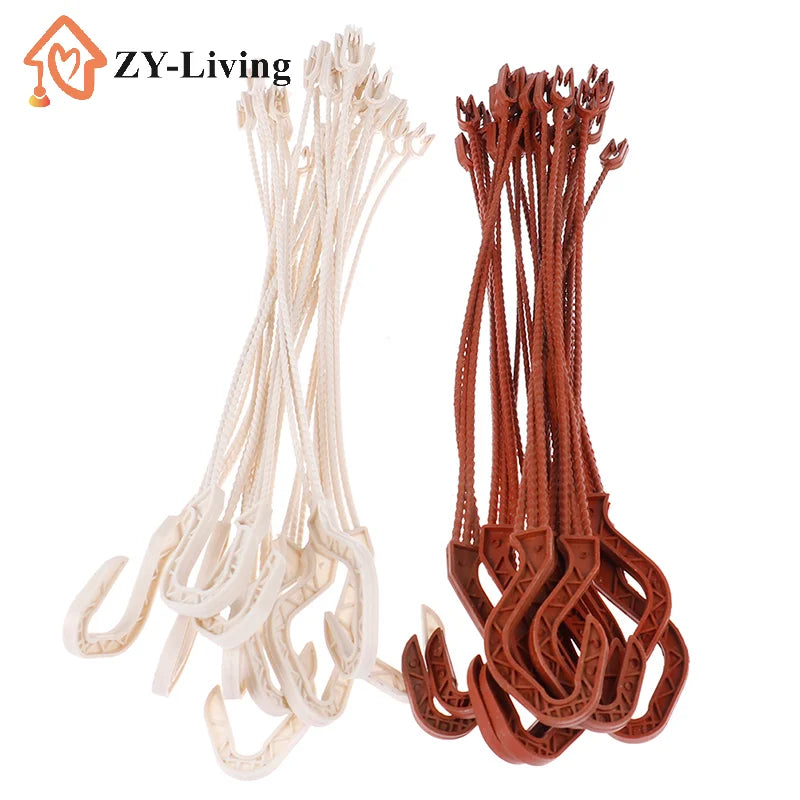 10PCS 36cm Plant Hanger Hook Flower Pots Hanging Basin Garden Basket Hanging Chains Quake