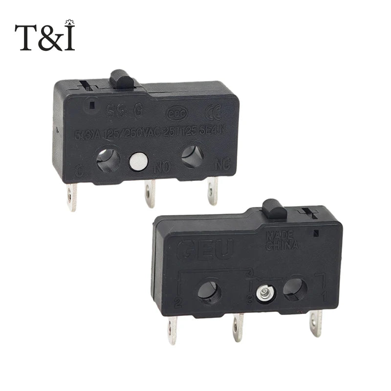 SS-5GL Limit Switch 2 3 Pin NO NC SPDT Push Button Straight Lever Roller Arm Snap Action Microswitch for Appliance 5 10 20 50PCS Quake
