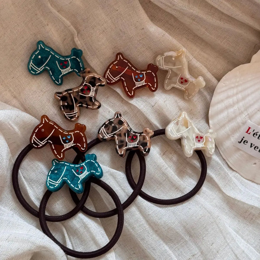 Acetic Acid Pony Rubber Bands Hairbands Women Fashion Versatile Hairbands Basic High Elastic Ponytail Holder Styling Accessories Quake