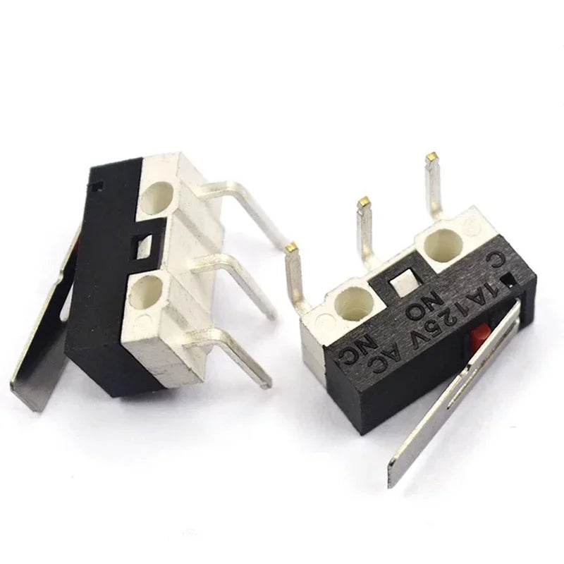 20/100/1000Pcs Micro Limit Switch Momentary Push Button Switch 1A 125V 3Pins SPDT Mouse Switch Quake