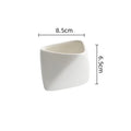 Angled Snack Cup for Fries and Appetizers Modern Tableware Ideal for Home and Restaurant Use White Ceramic Quake small