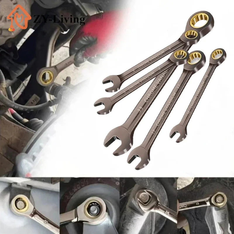 1Pcs Universal Torx Wrench Adjustable Torque 8-22mm Ratchet Spanner for Bicycle Motorcycle Car Repair Tools Mechanical Tool Quake