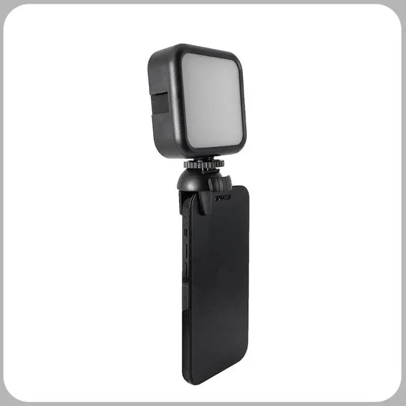 Phone and Tablet Beauty Light Mounting Clamps, 2-Pack Adjustable ABS Holders with No-Tool Installation for Video Calls, K1KF Quake