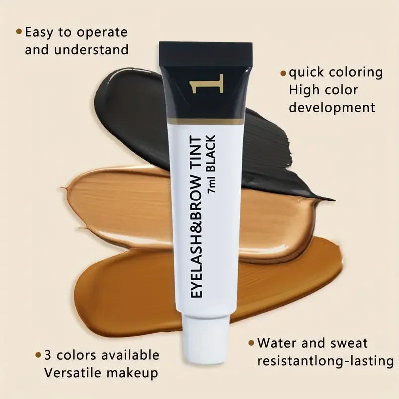 Eyebrow Dye Kit, Waterproof and Sweat-proof Eyebrow Dye, Comes with a Brush, Long-lasting Eyebrow Shaping and Enhancement Effect Quake