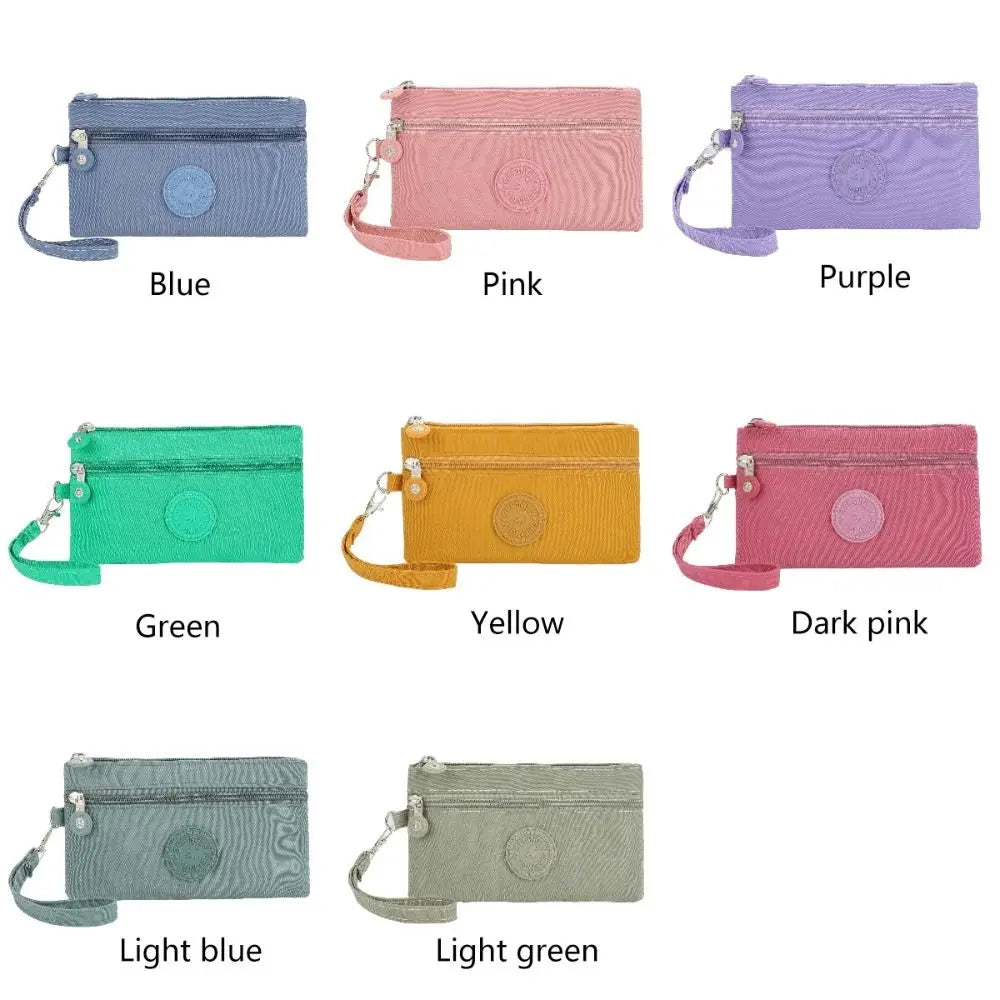 New Waterproof Women Wallet Wear-resistant Durable Coin Purse Portable Nylon Zipper Clutch Ladies Quake