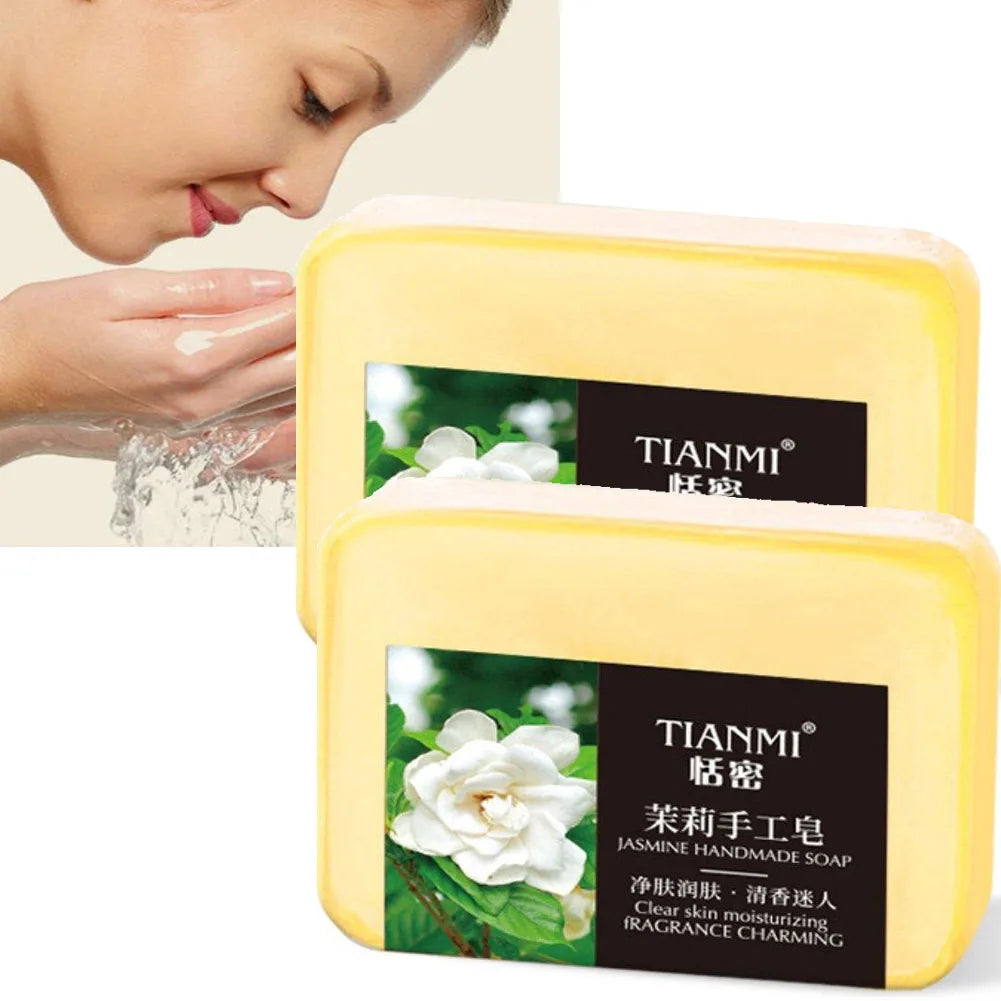 1/2/3/5PCS lemon handmade soap, moisturizing and cleaning, suitable for all skin types, can be used by both men and women, Quake